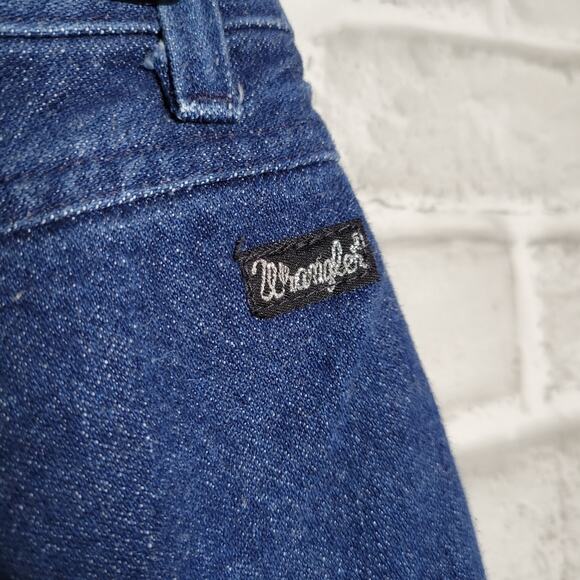 Vintage 80s Wrangler High Rise Bareback Jeans, size 15/16 - Picture 7 of 8